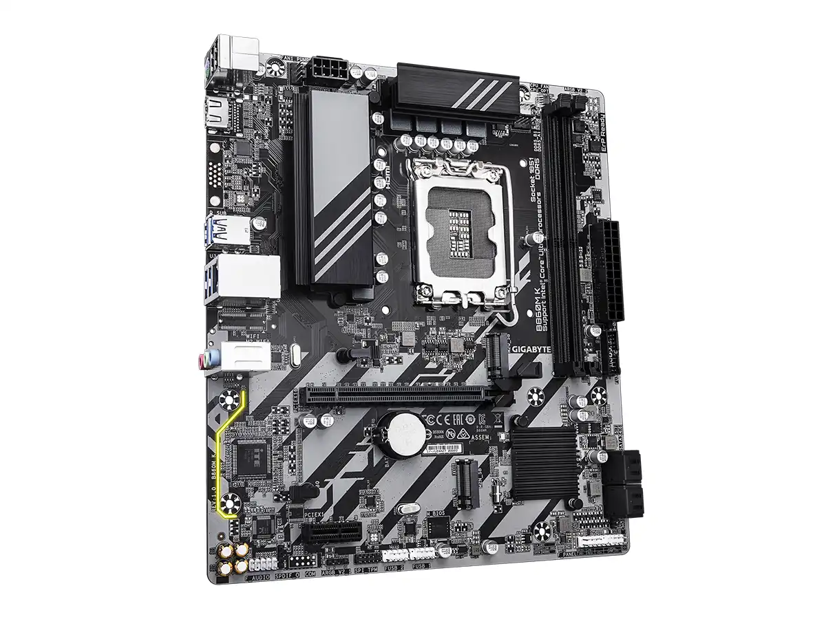 PLACA MADRE GIGABYTE B860M-E | INTEL LGA 1851 CORE ULTRA | SUPORT RAM DDR5 x2 128GB | PCI EXPRESS GEN. 4 |