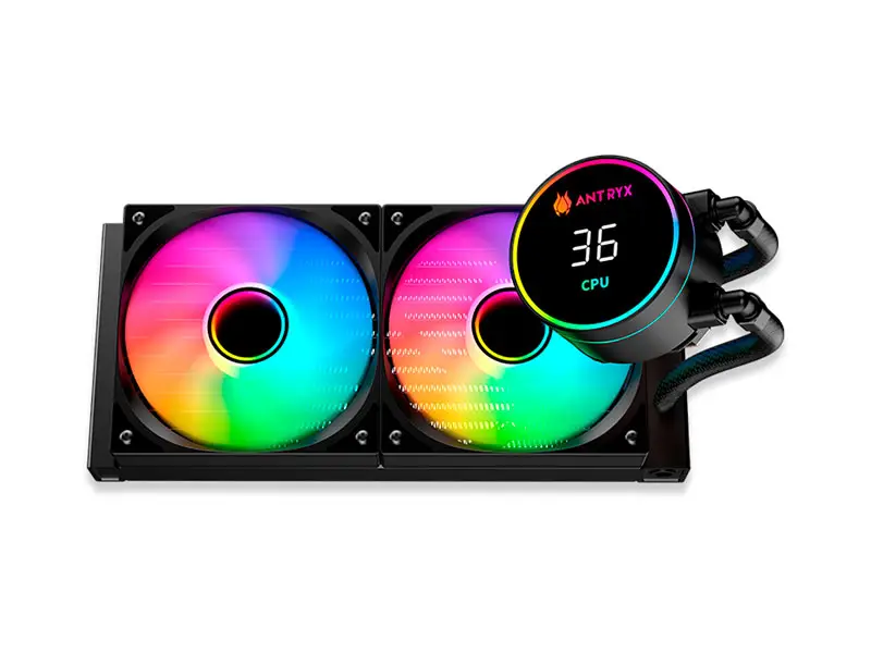 SISTEMA DE ENFRIAMIENTO LIQUIDO ANTRYX TRITON CRONUS 240 NEGRO | ARGB | 2 FAN 12CM | (AWC-TCR240K)