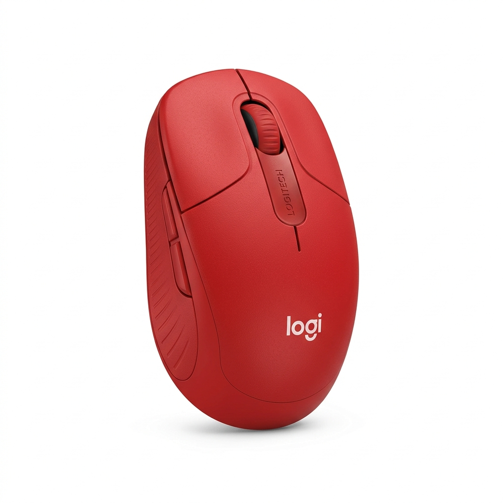MOUSE LOGITECH M190 WIRELESS FULL-SIZE RED (910-005904)