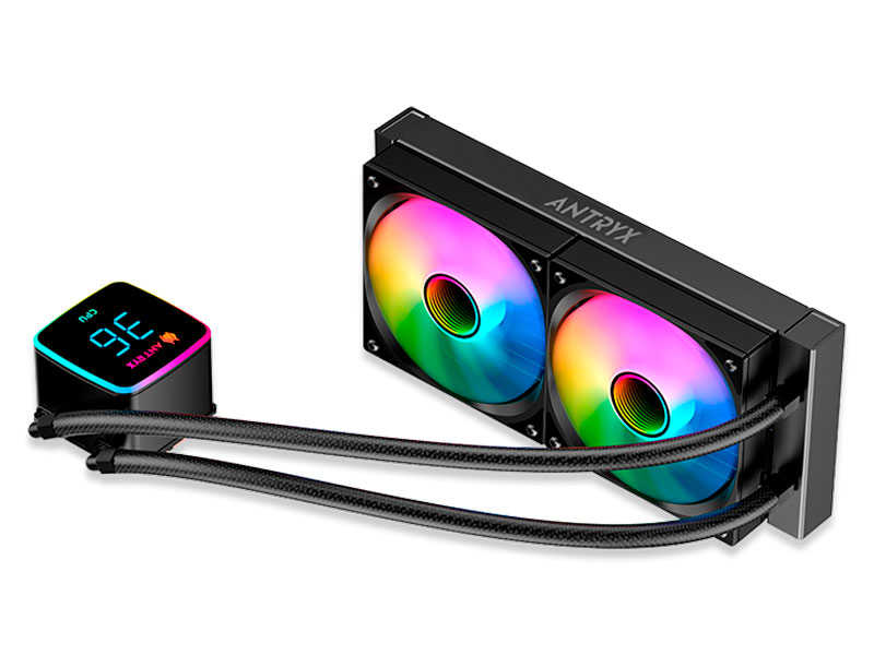 SISTEMA DE ENFRIAMIENTO LIQUIDO ANTRYX TRITON EDGE 240 NEGRO | ARGB | 2 FAN 12CM | (AWC-TED240K)