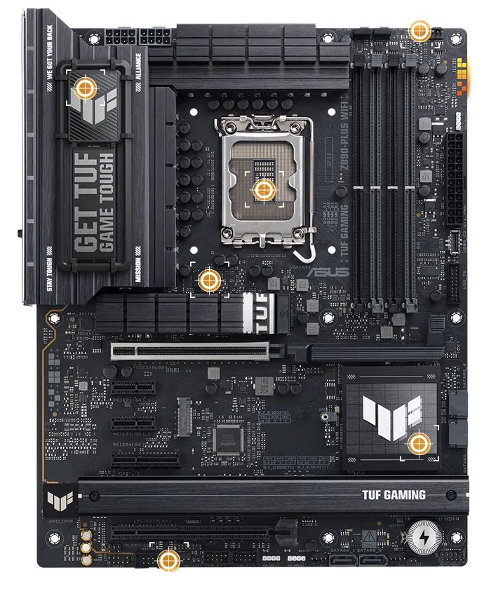 PLACA MADRE ASUS TUF GAMING Z890 PLUS WIFI | INTEL LGA 1851 | SUPORT RAM DDR5 A 256GB | PCI EXPRESS GEN. 5 | WI-FI BT