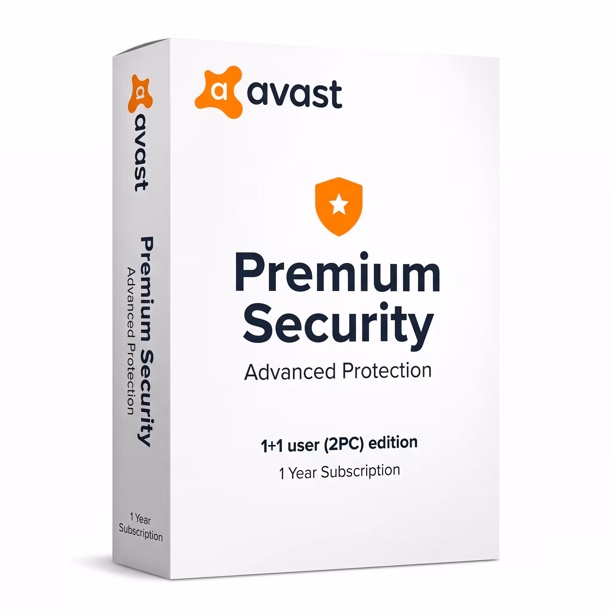 ANTIVIRUS AVAST DE 1 + 1 USUARIO (2PC)  PREMIUM SECURITY PROTECCION AVANZADA LICENCIA