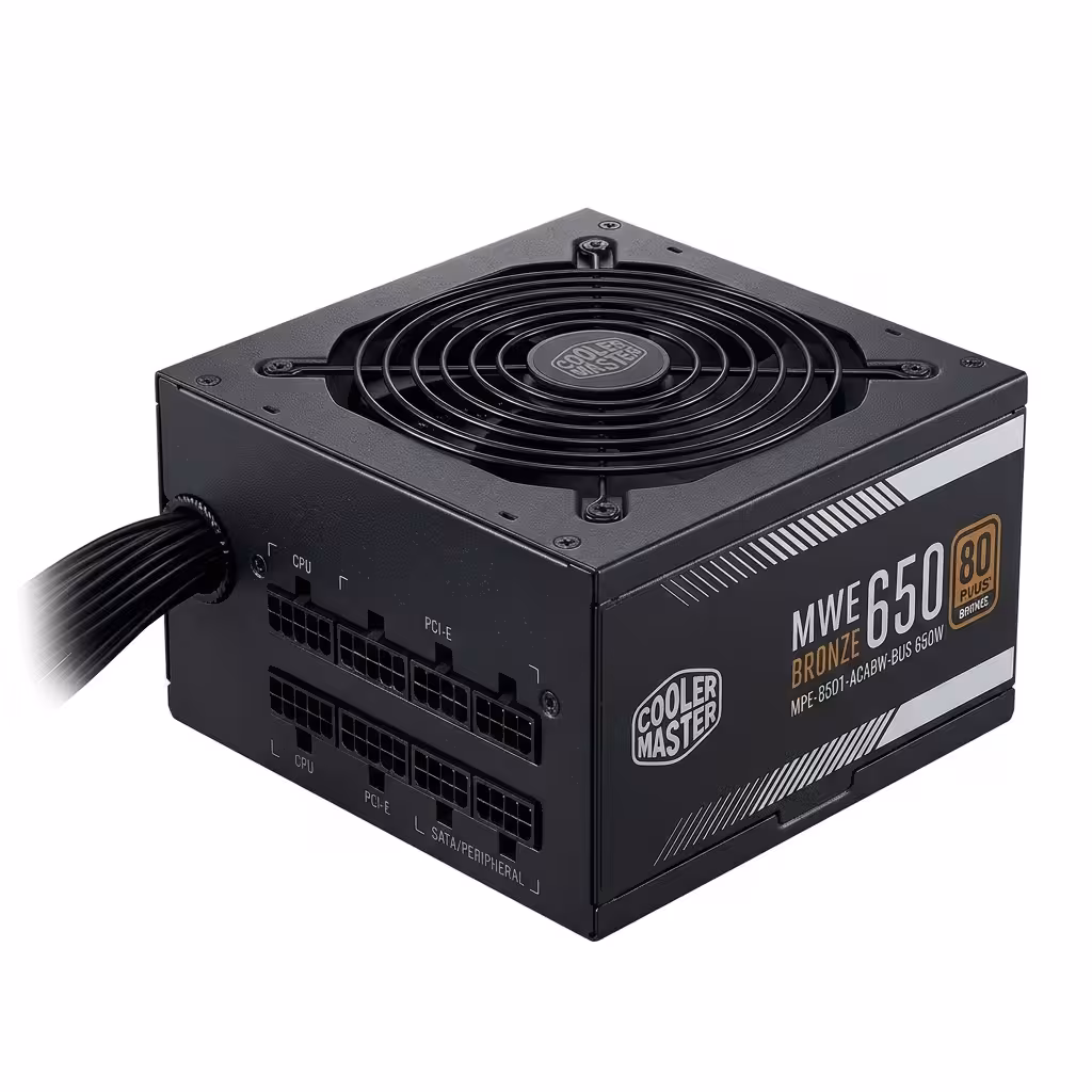 FUENTE COOLER MASTER MWE BRONZE 650 V2 | 650W 80 PLUS BRONZE | MPE-6501-ACABW-BUS
