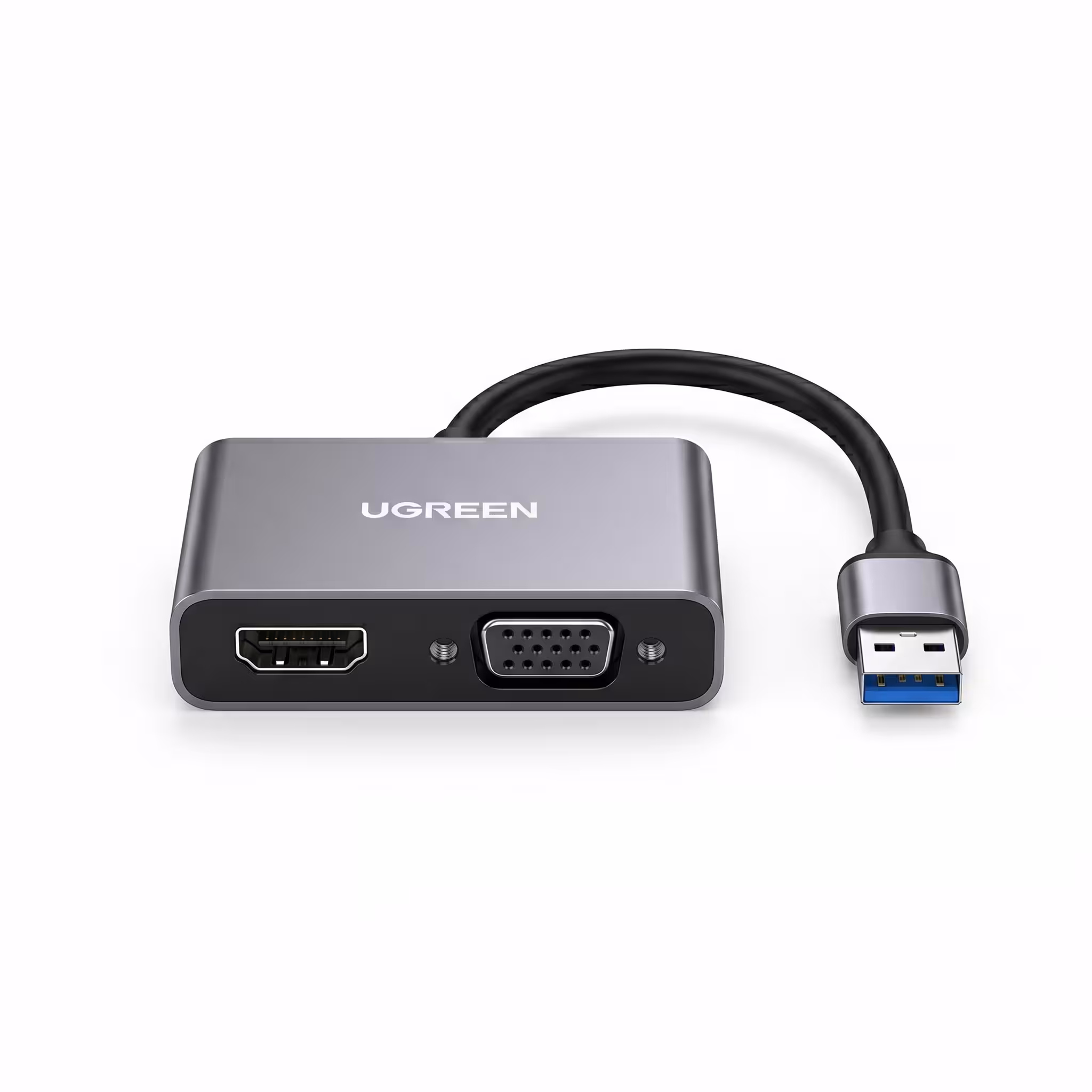 CONVERTIDOR UGREEN USB 3.0 SALIDAS VGA - HDMI ( MODELO CM449 )